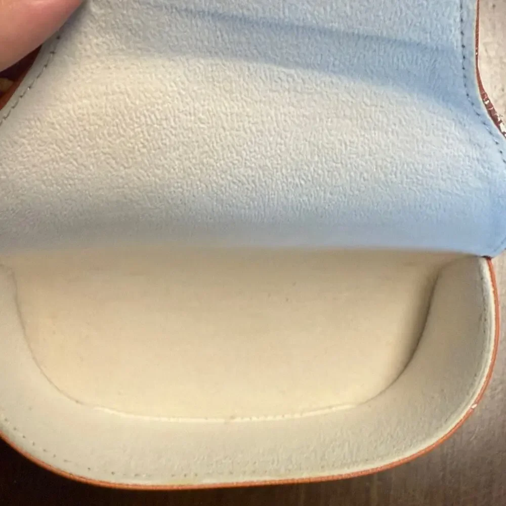 Tory Burch Orange Sunglasses Case Empty